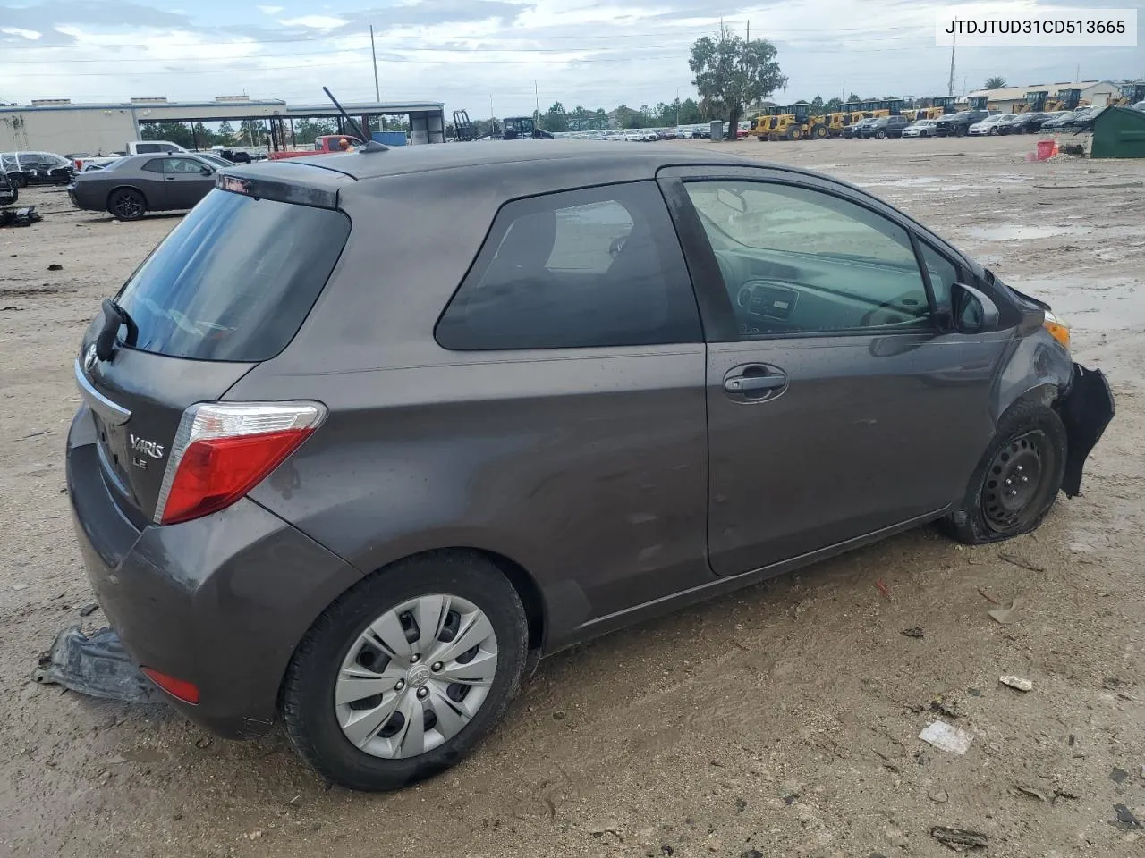 2012 Toyota Yaris VIN: JTDJTUD31CD513665 Lot: 73207724