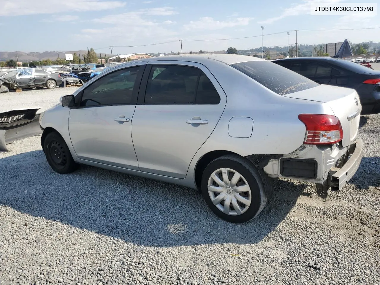 2012 Toyota Yaris VIN: JTDBT4K30CL013798 Lot: 73563424