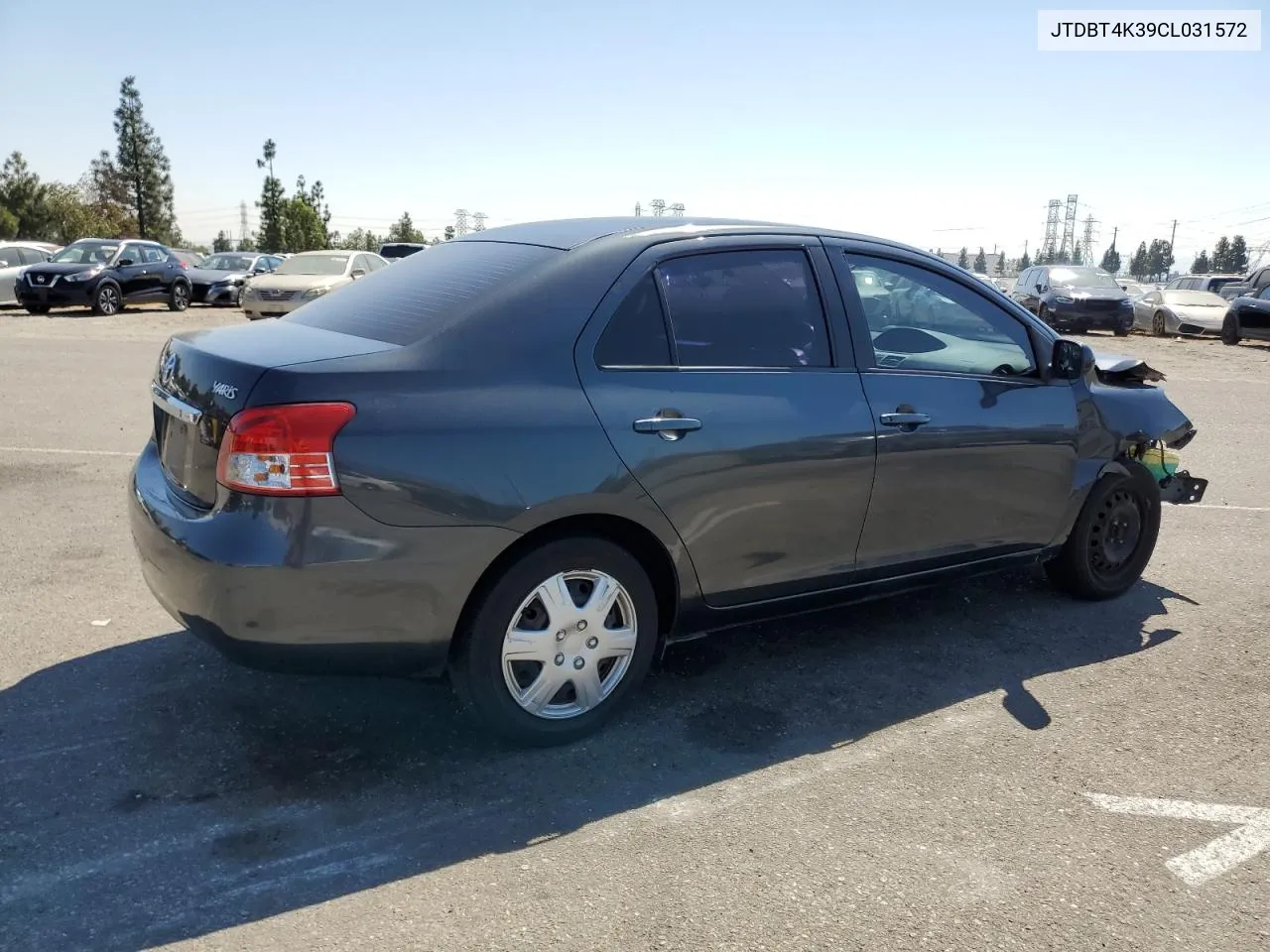 2012 Toyota Yaris VIN: JTDBT4K39CL031572 Lot: 73855244