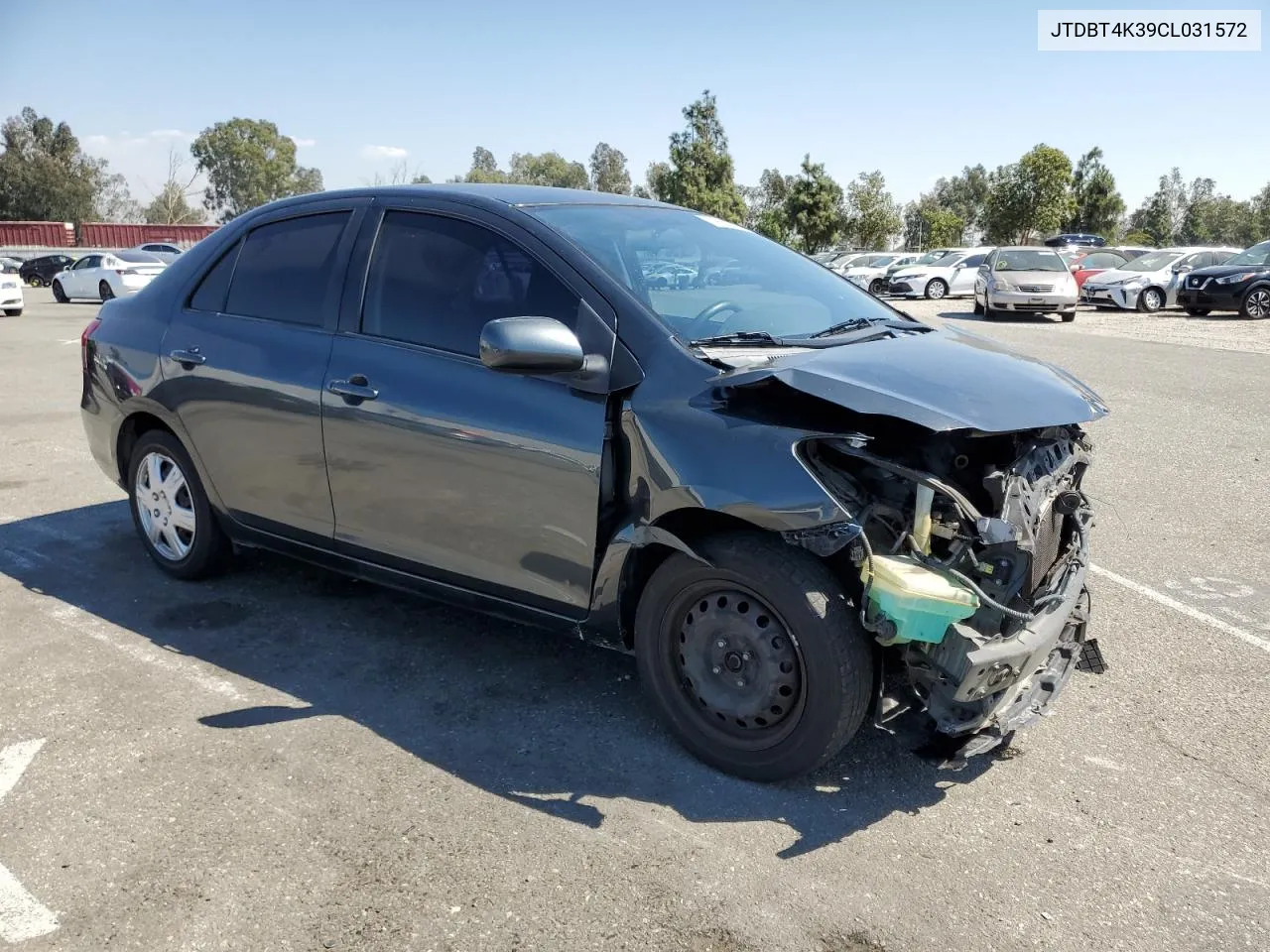 2012 Toyota Yaris VIN: JTDBT4K39CL031572 Lot: 73855244