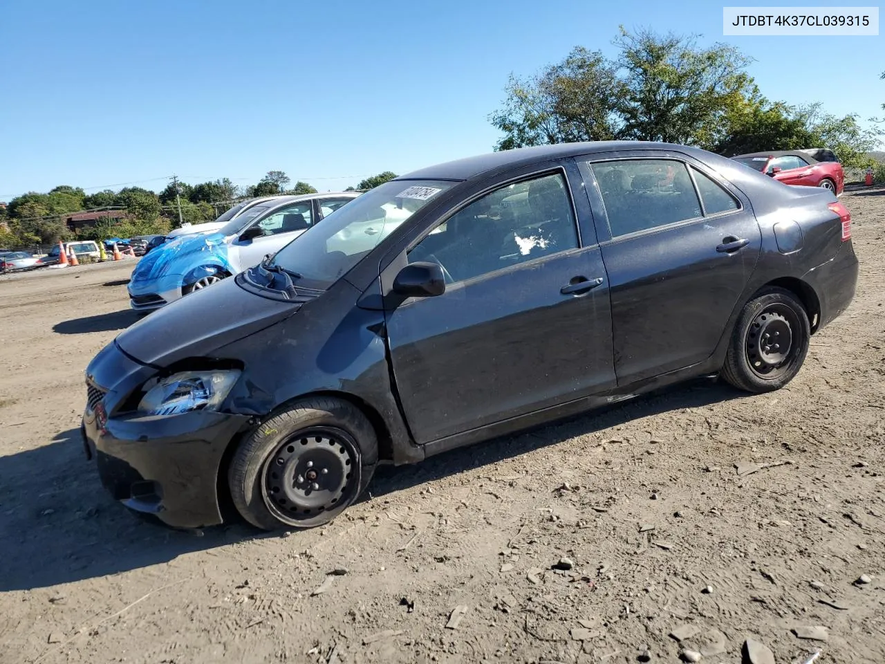 2012 Toyota Yaris VIN: JTDBT4K37CL039315 Lot: 74004754