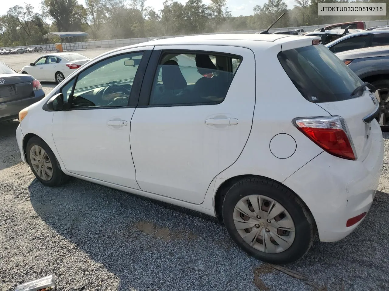 2012 Toyota Yaris VIN: JTDKTUD33CD519715 Lot: 74689724