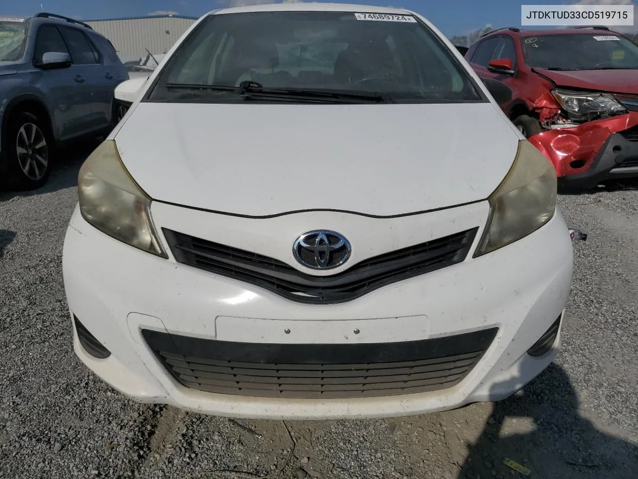 2012 Toyota Yaris VIN: JTDKTUD33CD519715 Lot: 74689724