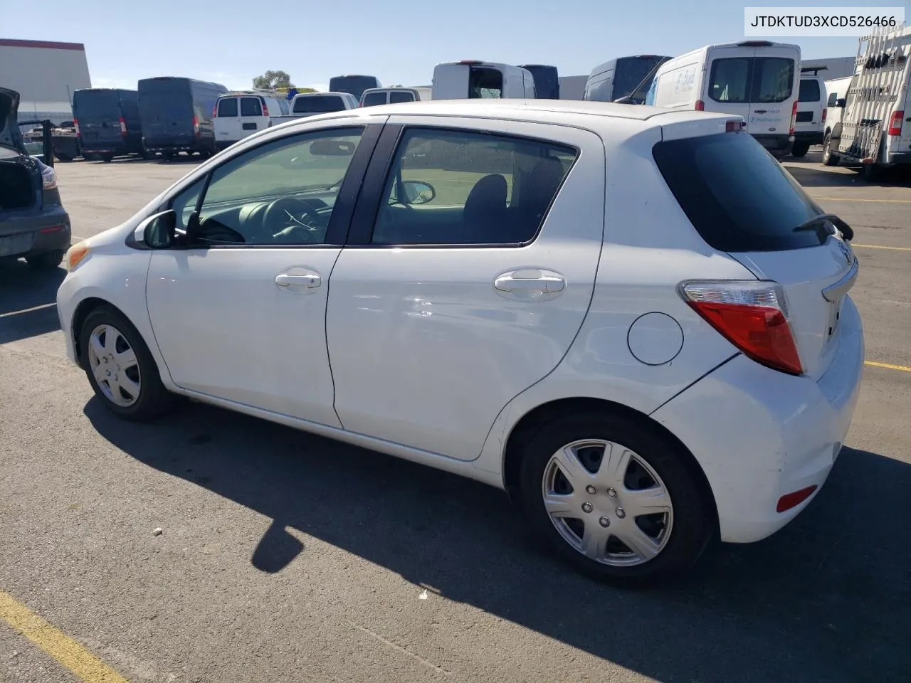 2012 Toyota Yaris VIN: JTDKTUD3XCD526466 Lot: 74939794