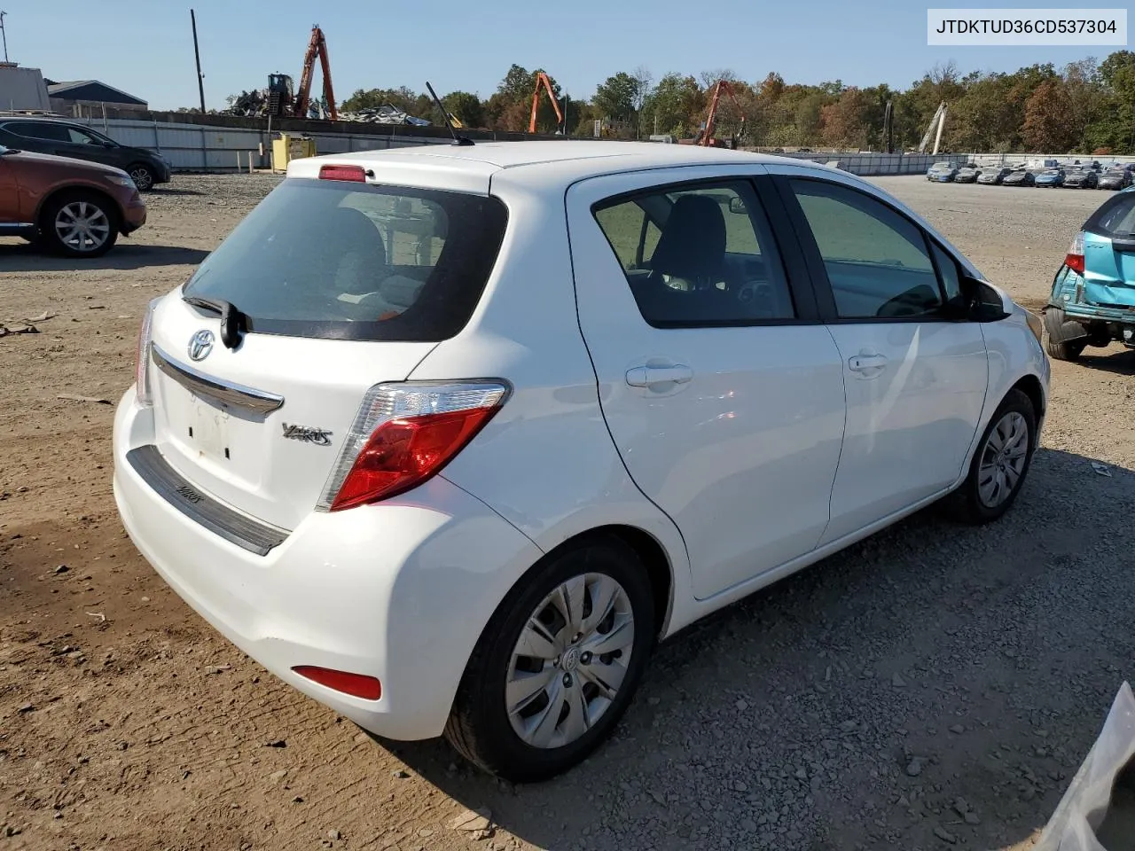 2012 Toyota Yaris VIN: JTDKTUD36CD537304 Lot: 75207304