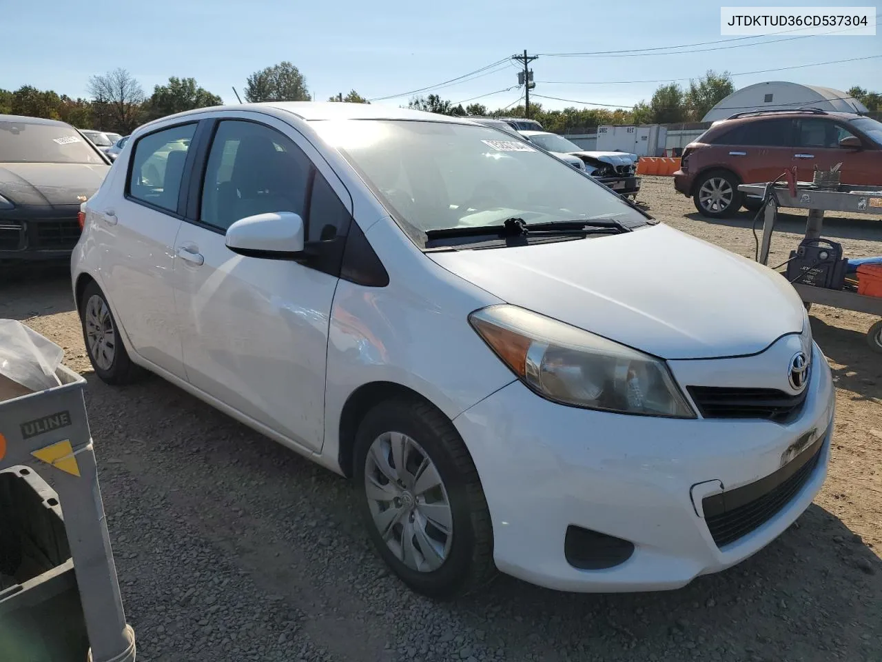 2012 Toyota Yaris VIN: JTDKTUD36CD537304 Lot: 75207304