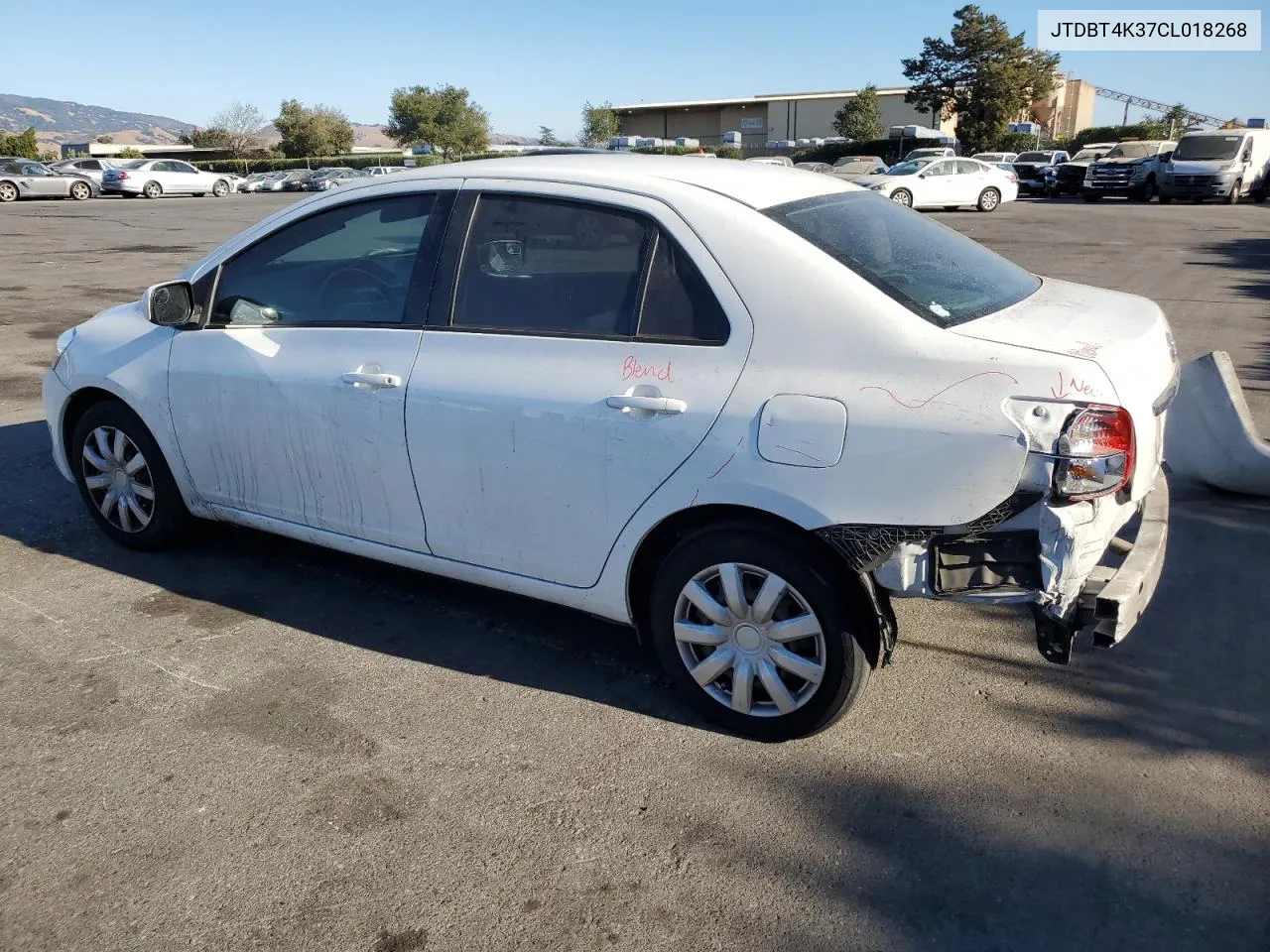 JTDBT4K37CL018268 2012 Toyota Yaris