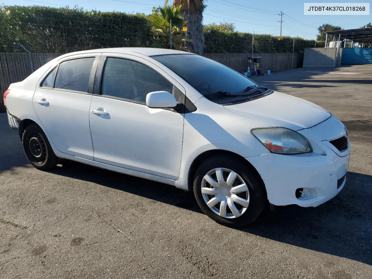 JTDBT4K37CL018268 2012 Toyota Yaris