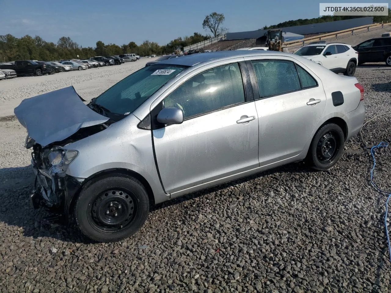 2012 Toyota Yaris VIN: JTDBT4K35CL022500 Lot: 76168824