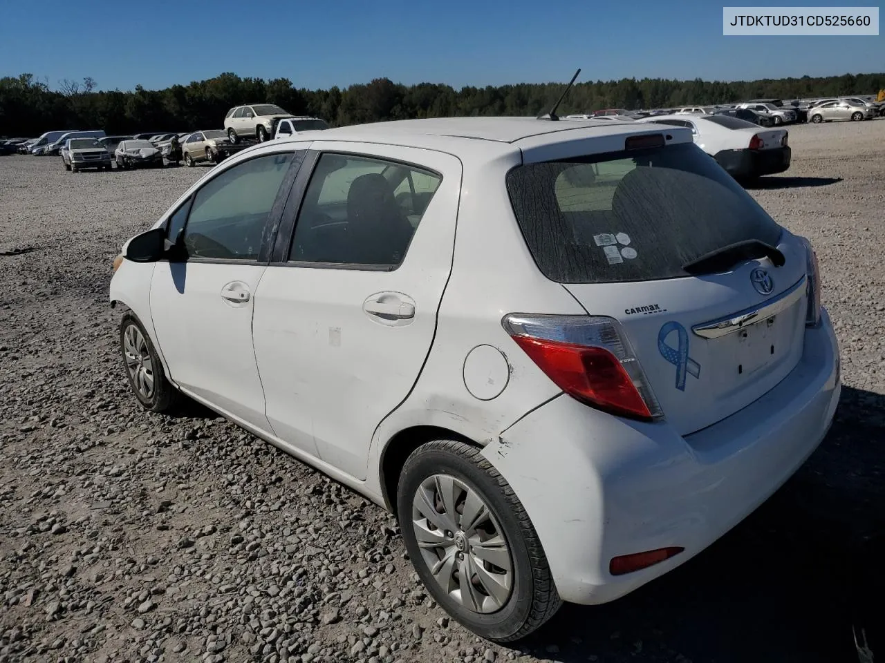 2012 Toyota Yaris VIN: JTDKTUD31CD525660 Lot: 76506554