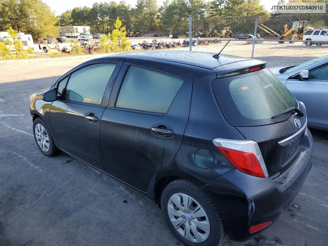 2012 Toyota Yaris VIN: JTDKTUD37CD540910 Lot: 76585474