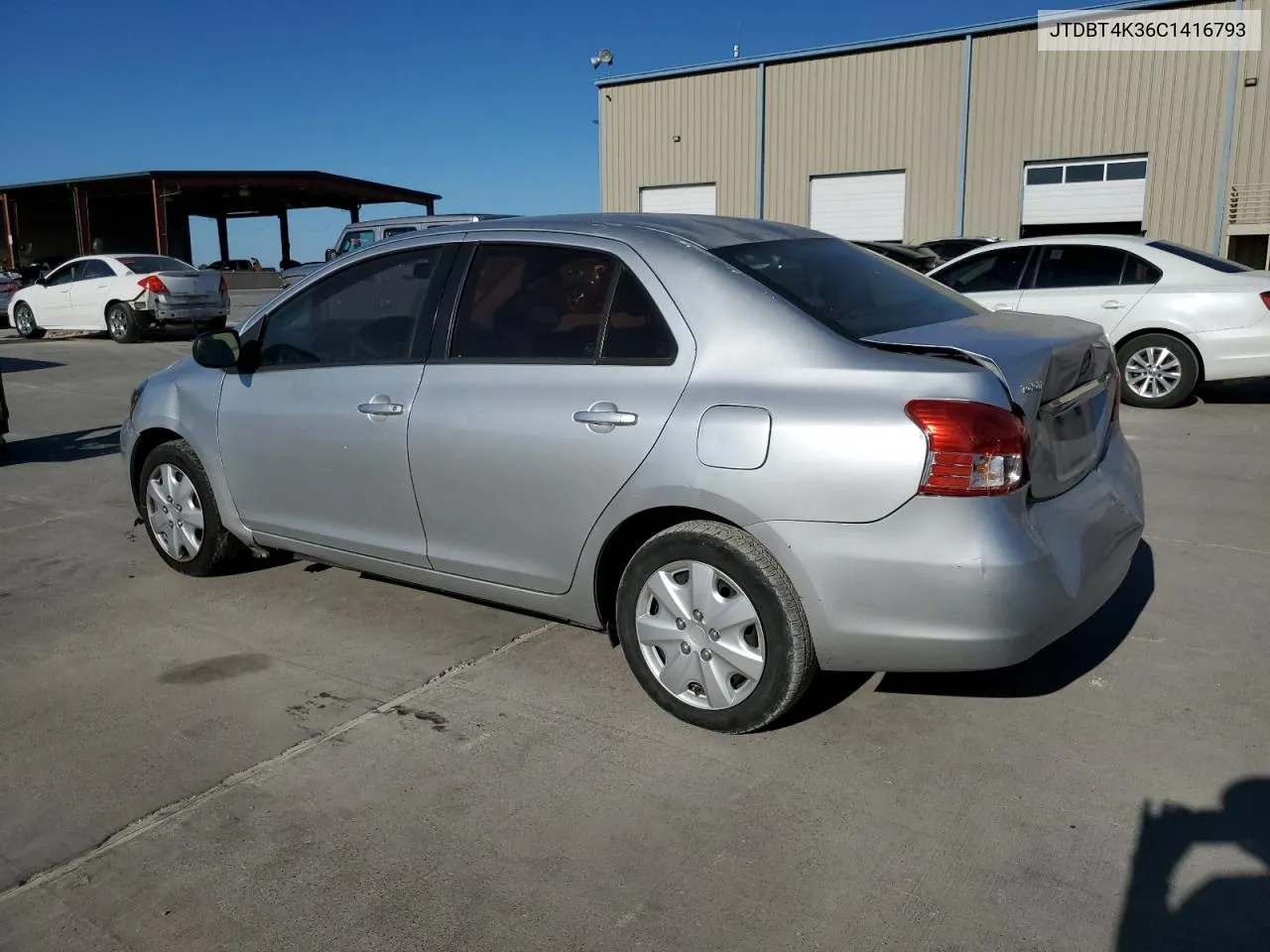 2012 Toyota Yaris VIN: JTDBT4K36C1416793 Lot: 76625304