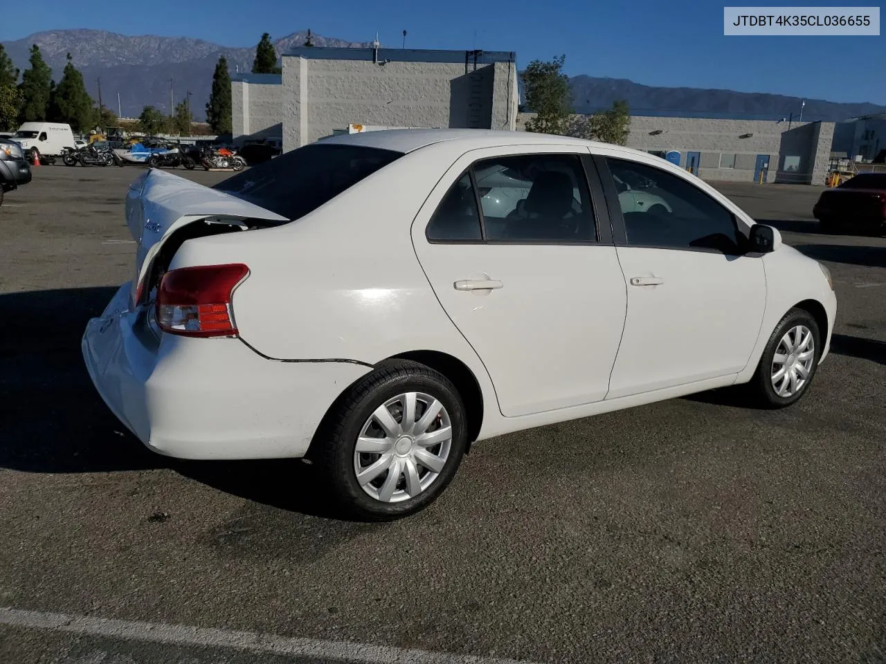 2012 Toyota Yaris VIN: JTDBT4K35CL036655 Lot: 76919354