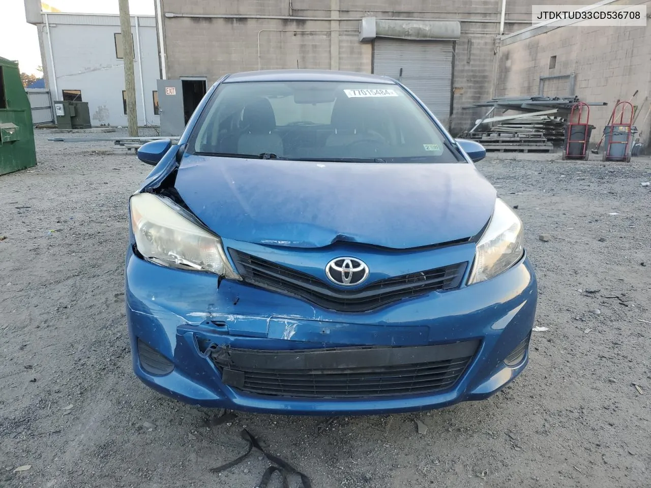 2012 Toyota Yaris VIN: JTDKTUD33CD536708 Lot: 77015484