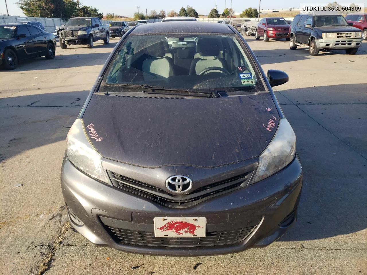 JTDKTUD35CD504309 2012 Toyota Yaris