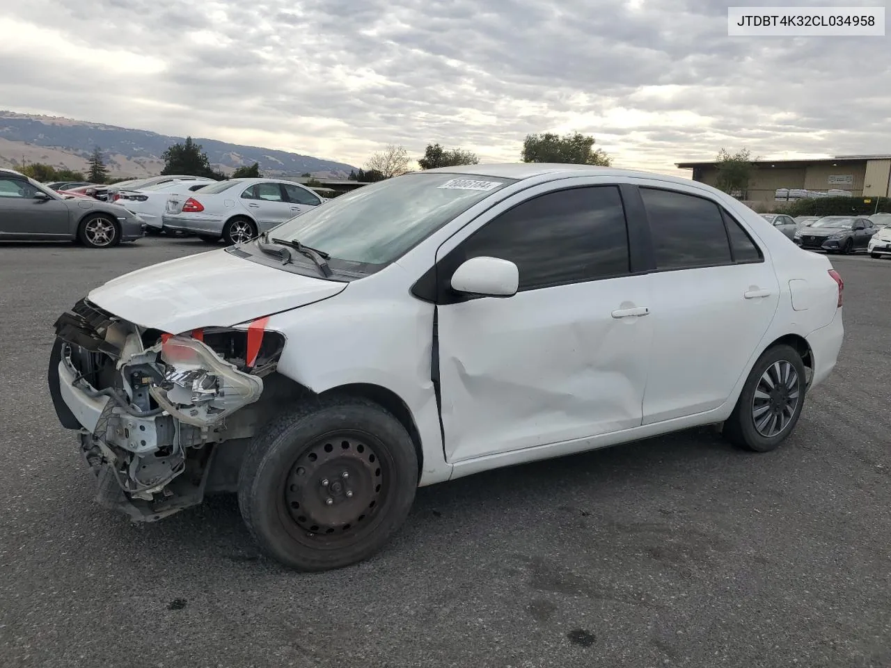 JTDBT4K32CL034958 2012 Toyota Yaris