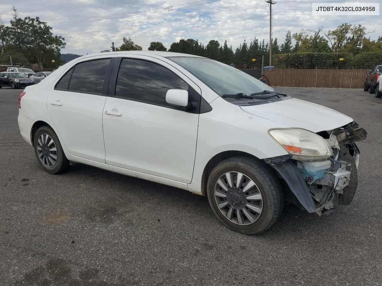 JTDBT4K32CL034958 2012 Toyota Yaris