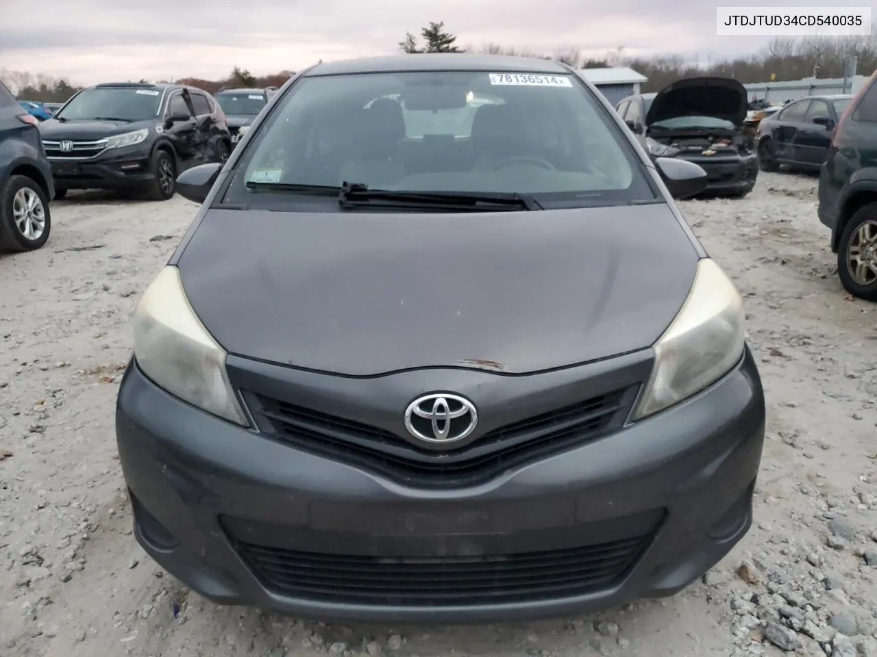 2012 Toyota Yaris VIN: JTDJTUD34CD540035 Lot: 78136514