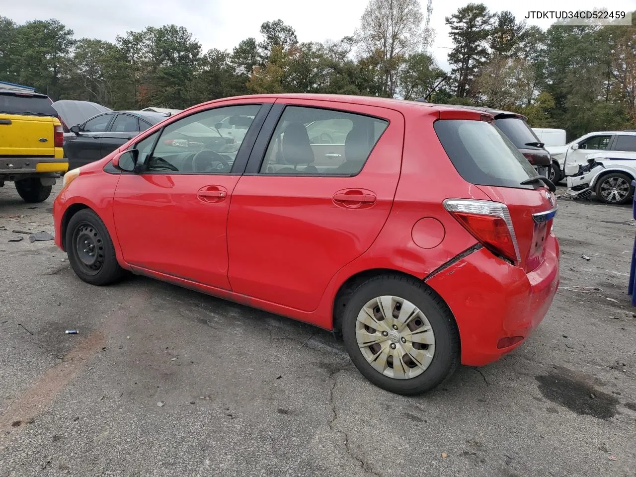 2012 Toyota Yaris VIN: JTDKTUD34CD522459 Lot: 79033744