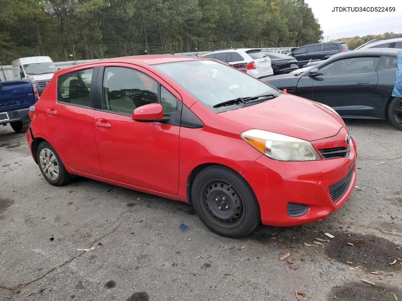 2012 Toyota Yaris VIN: JTDKTUD34CD522459 Lot: 79033744