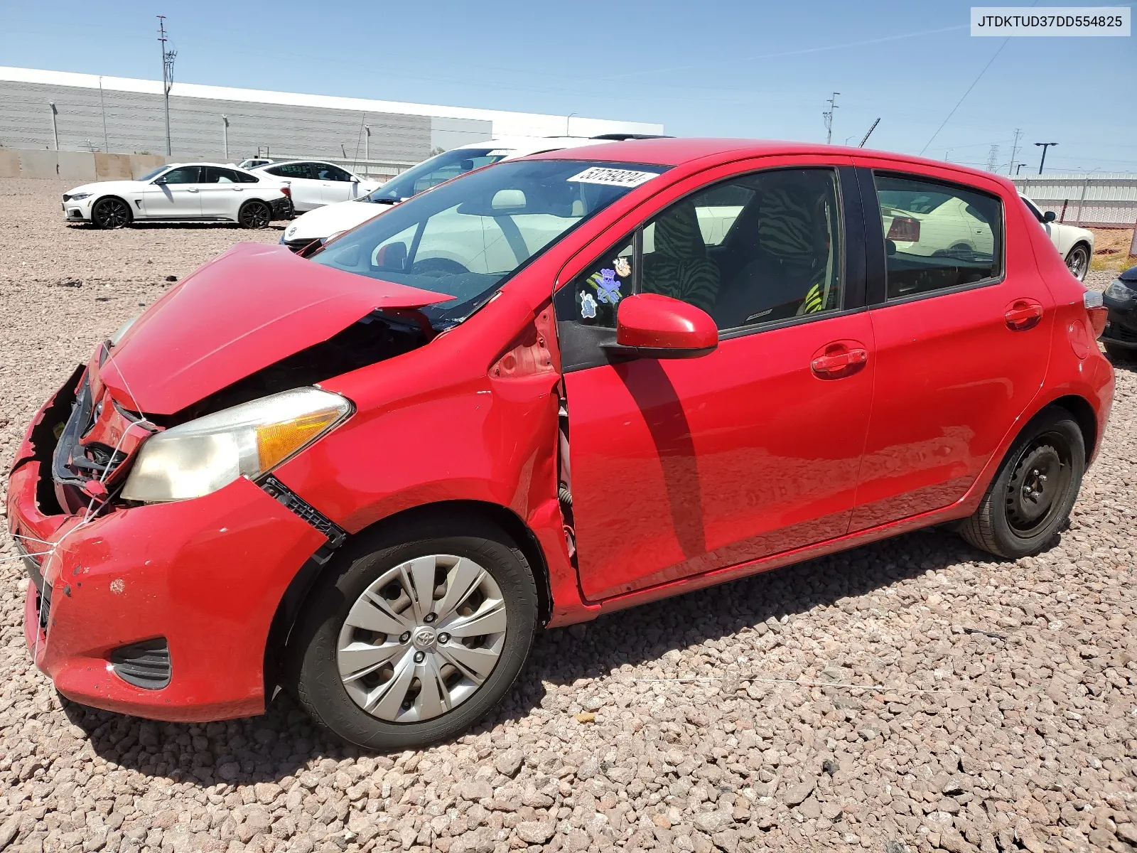 2013 Toyota Yaris VIN: JTDKTUD37DD554825 Lot: 53759324