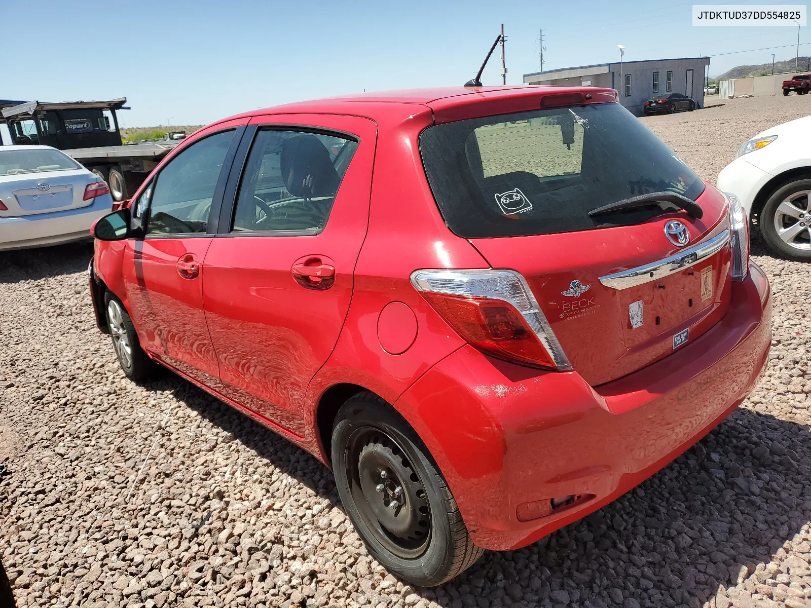 2013 Toyota Yaris VIN: JTDKTUD37DD554825 Lot: 53759324