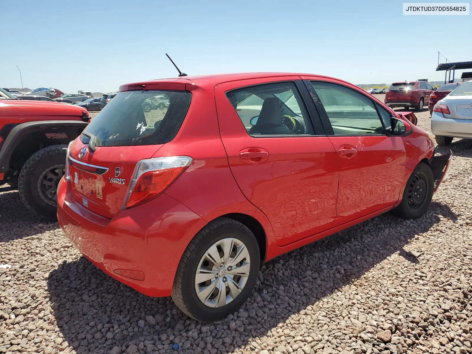 2013 Toyota Yaris VIN: JTDKTUD37DD554825 Lot: 53759324