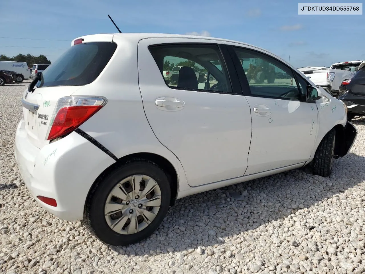 2013 Toyota Yaris VIN: JTDKTUD34DD555768 Lot: 65854554