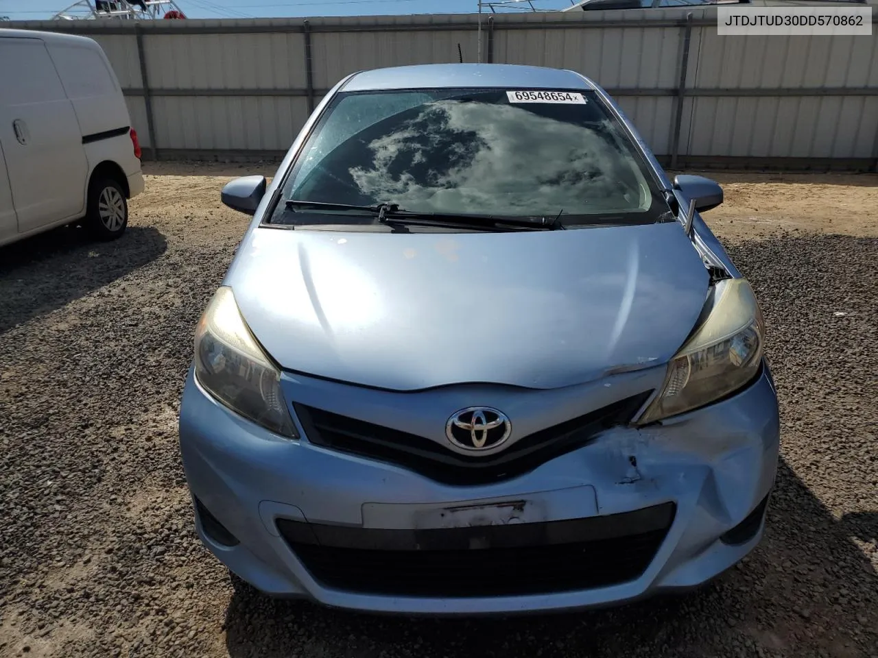 2013 Toyota Yaris VIN: JTDJTUD30DD570862 Lot: 69548654