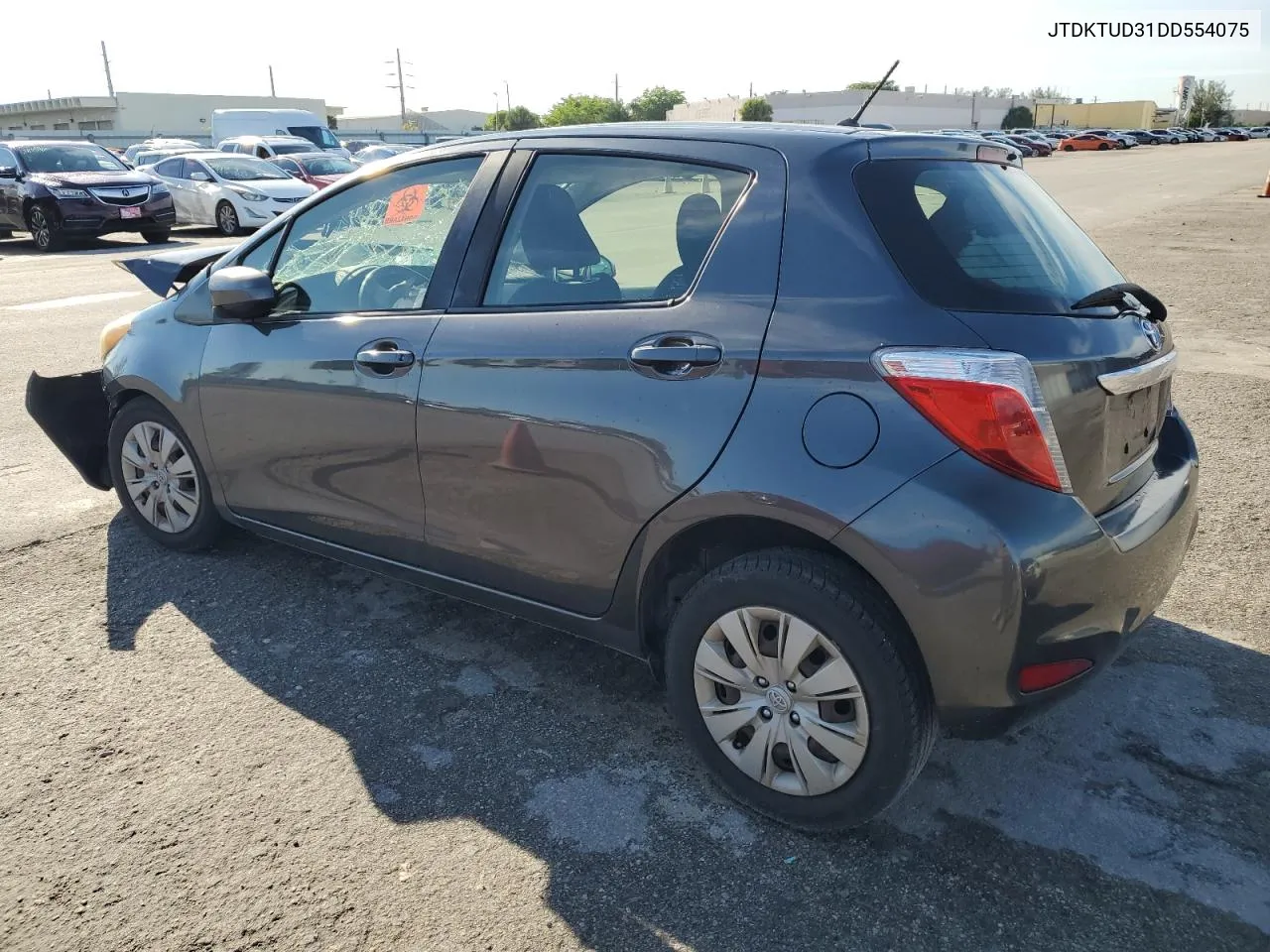 2013 Toyota Yaris VIN: JTDKTUD31DD554075 Lot: 71962894