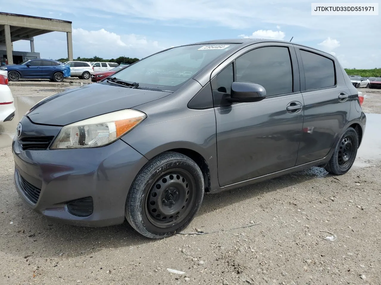 2013 Toyota Yaris VIN: JTDKTUD33DD551971 Lot: 72954464