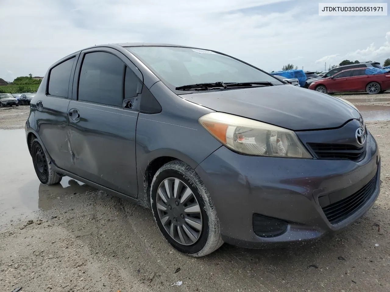 2013 Toyota Yaris VIN: JTDKTUD33DD551971 Lot: 72954464