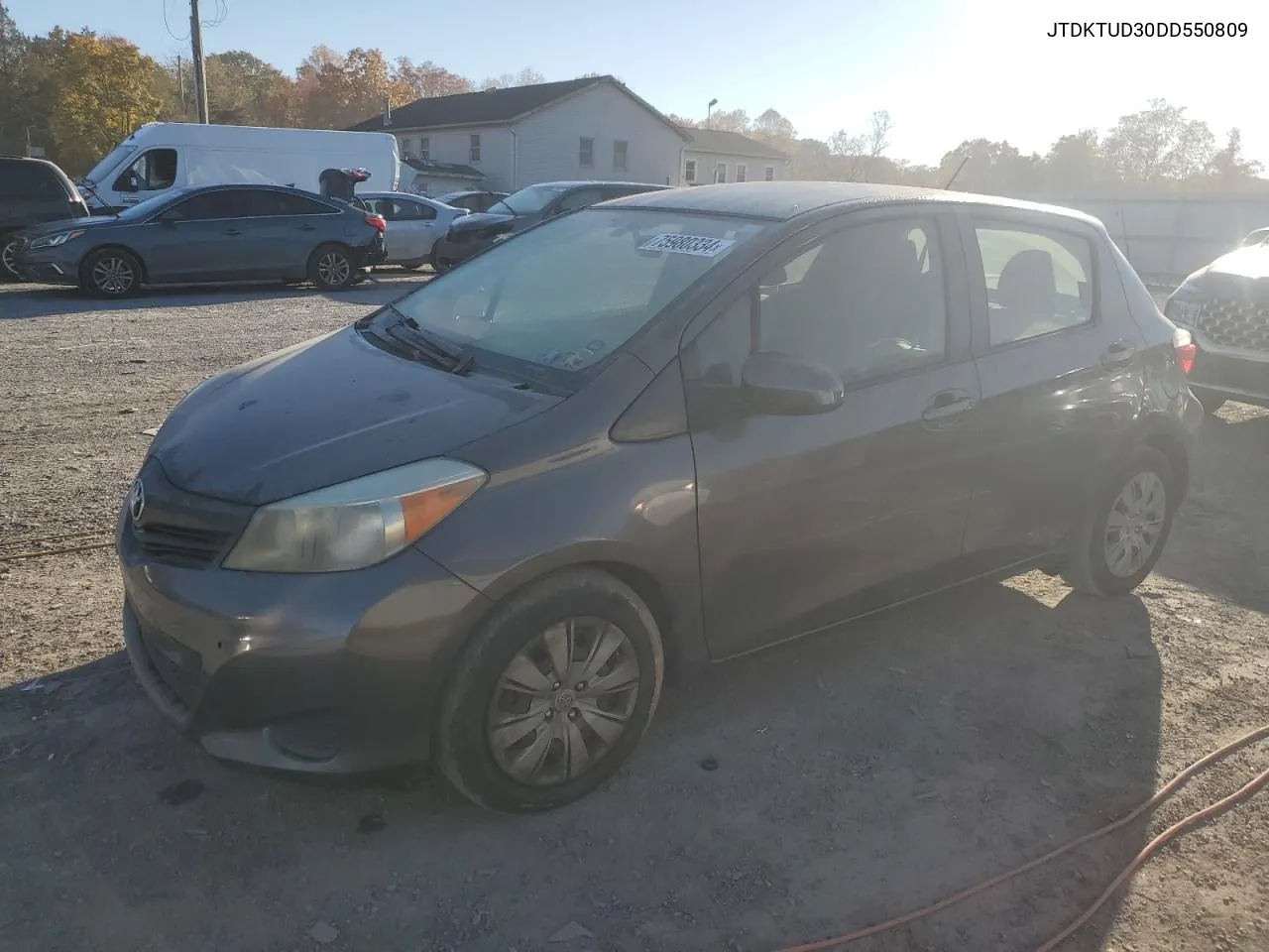 2013 Toyota Yaris VIN: JTDKTUD30DD550809 Lot: 75980334