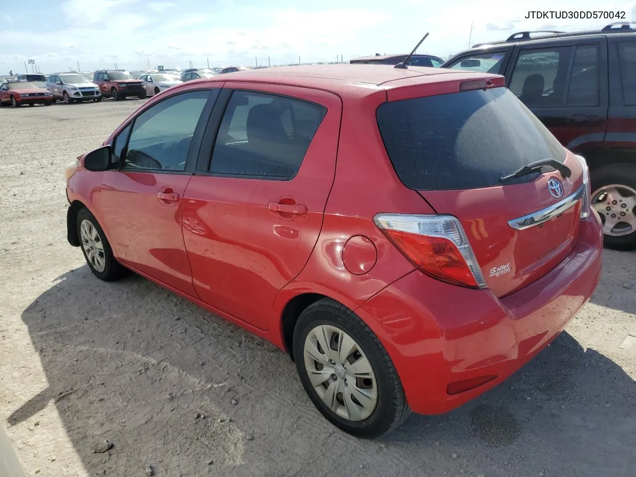 2013 Toyota Yaris VIN: JTDKTUD30DD570042 Lot: 76194094