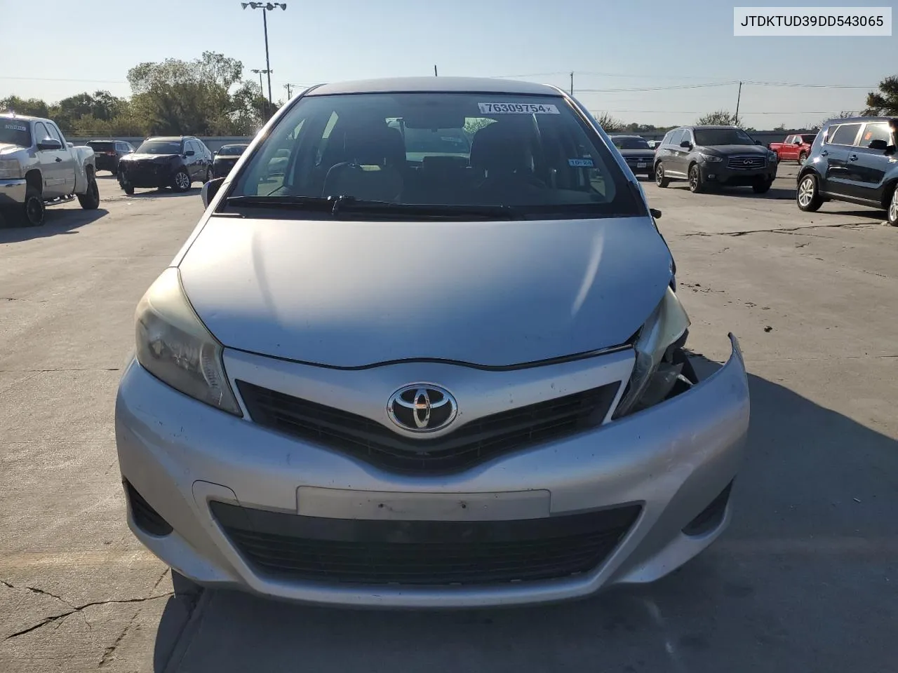 2013 Toyota Yaris VIN: JTDKTUD39DD543065 Lot: 76309754