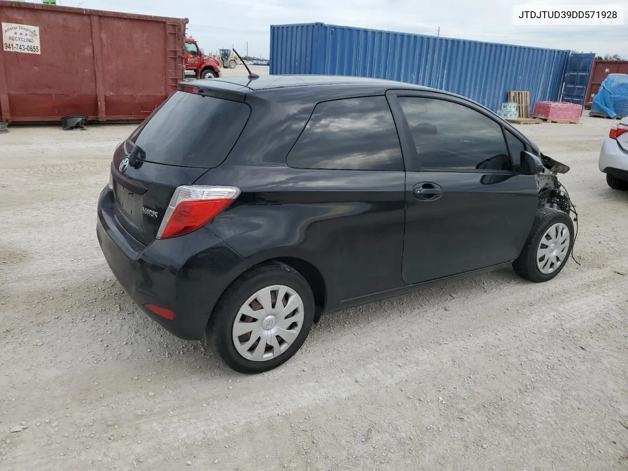 2013 Toyota Yaris VIN: JTDJTUD39DD571928 Lot: 78187364