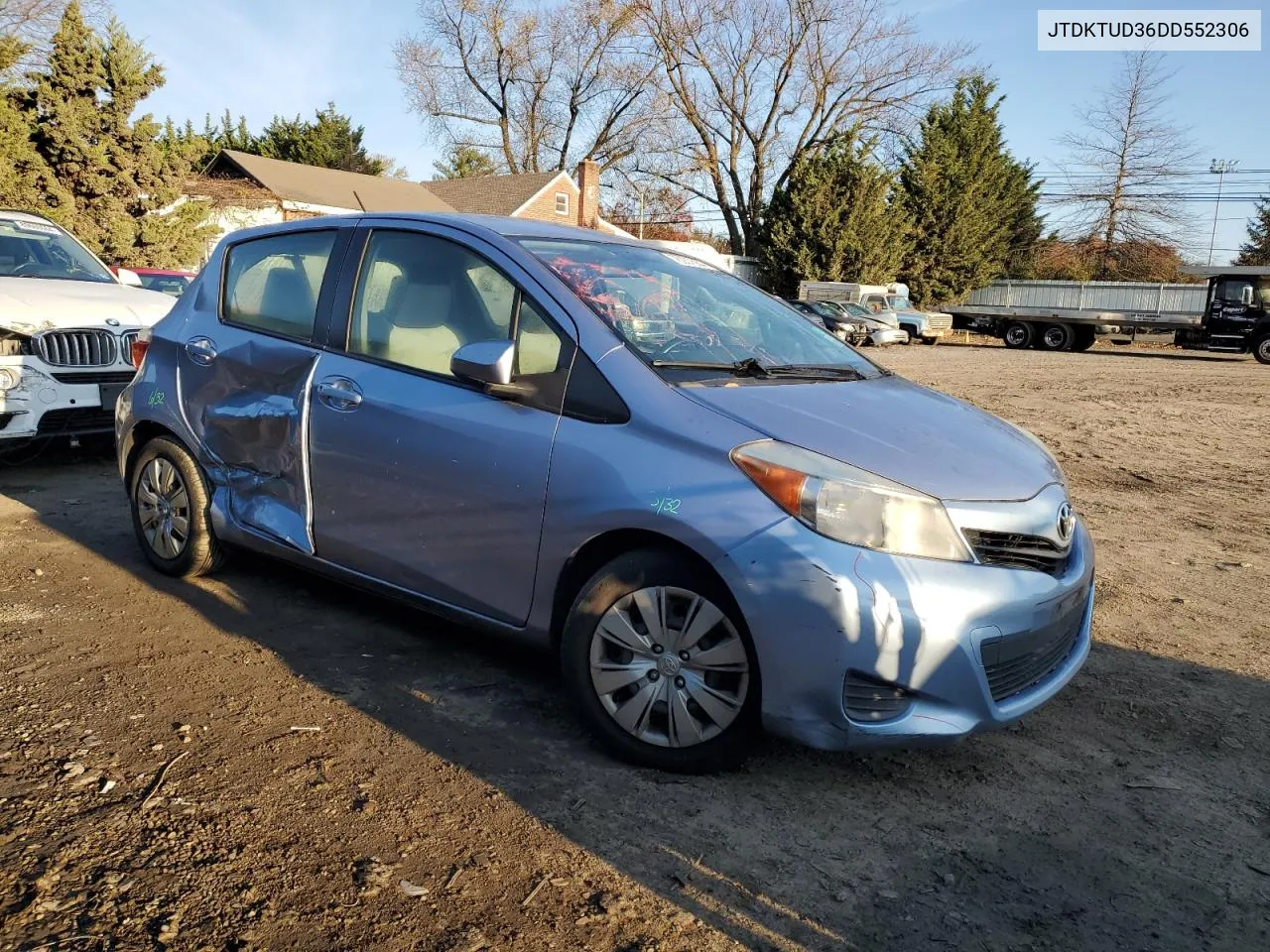 2013 Toyota Yaris VIN: JTDKTUD36DD552306 Lot: 78237684