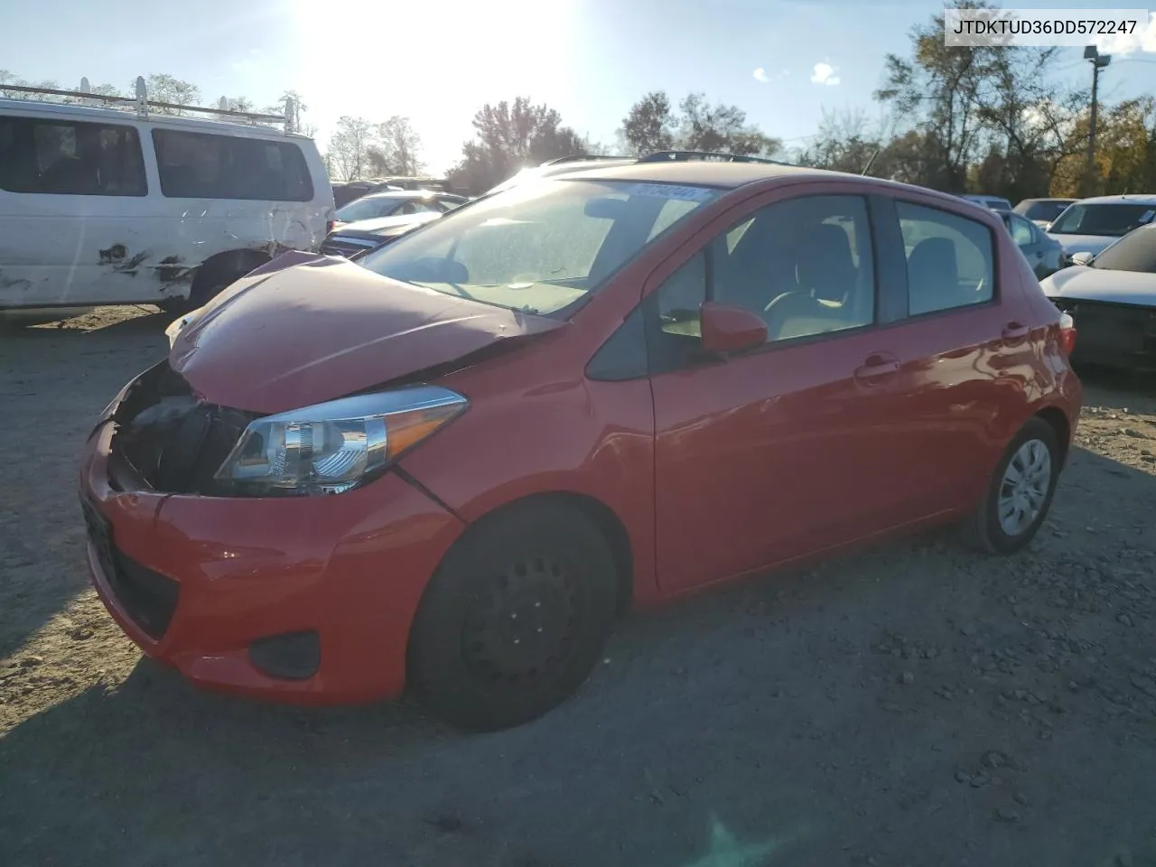 2013 Toyota Yaris VIN: JTDKTUD36DD572247 Lot: 78734244