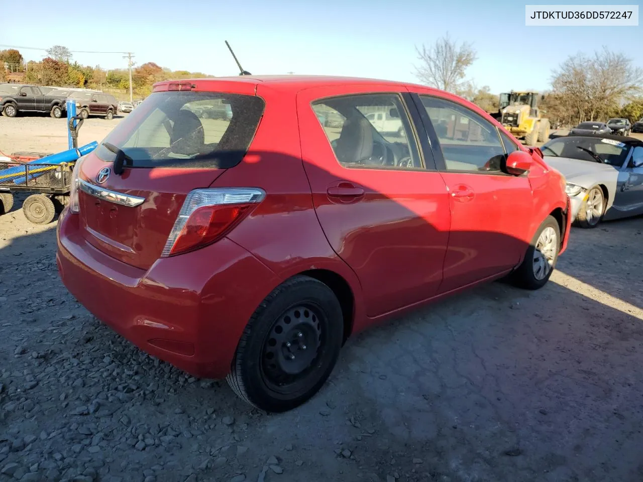 2013 Toyota Yaris VIN: JTDKTUD36DD572247 Lot: 78734244