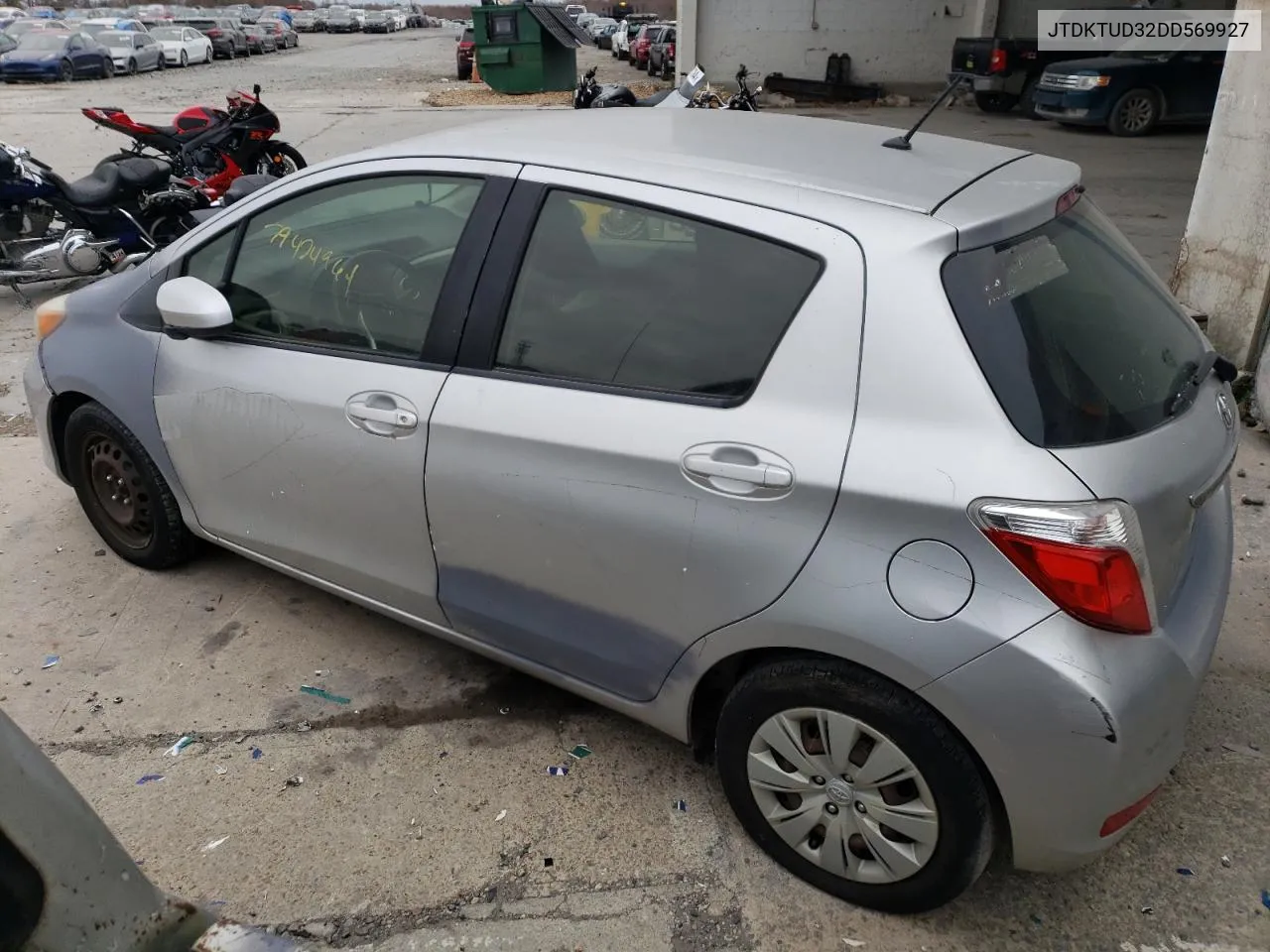 2013 Toyota Yaris VIN: JTDKTUD32DD569927 Lot: 79424964