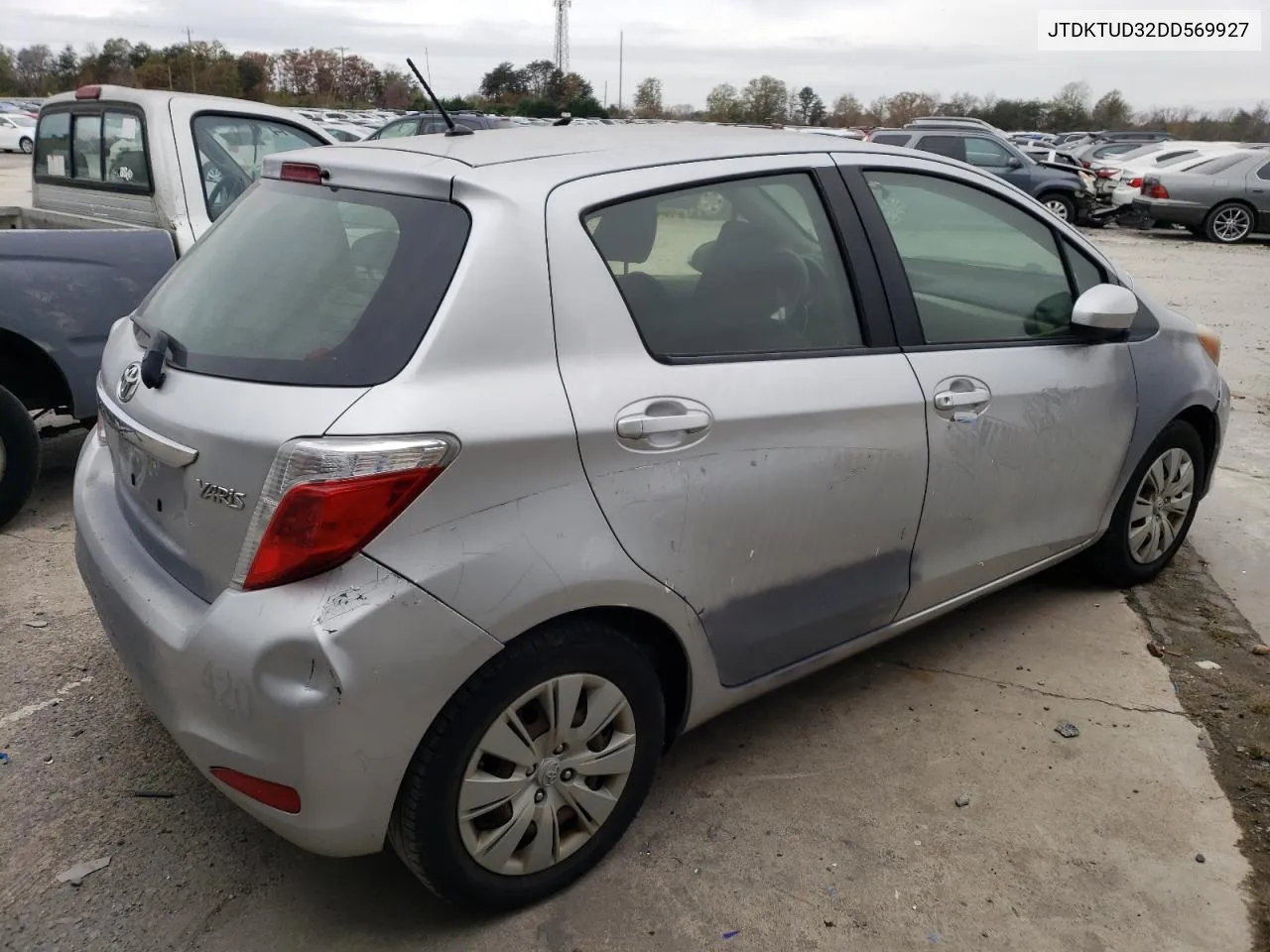 2013 Toyota Yaris VIN: JTDKTUD32DD569927 Lot: 79424964