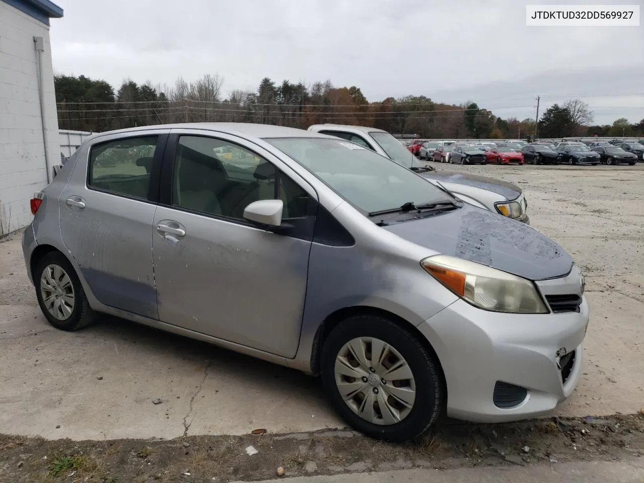 2013 Toyota Yaris VIN: JTDKTUD32DD569927 Lot: 79424964