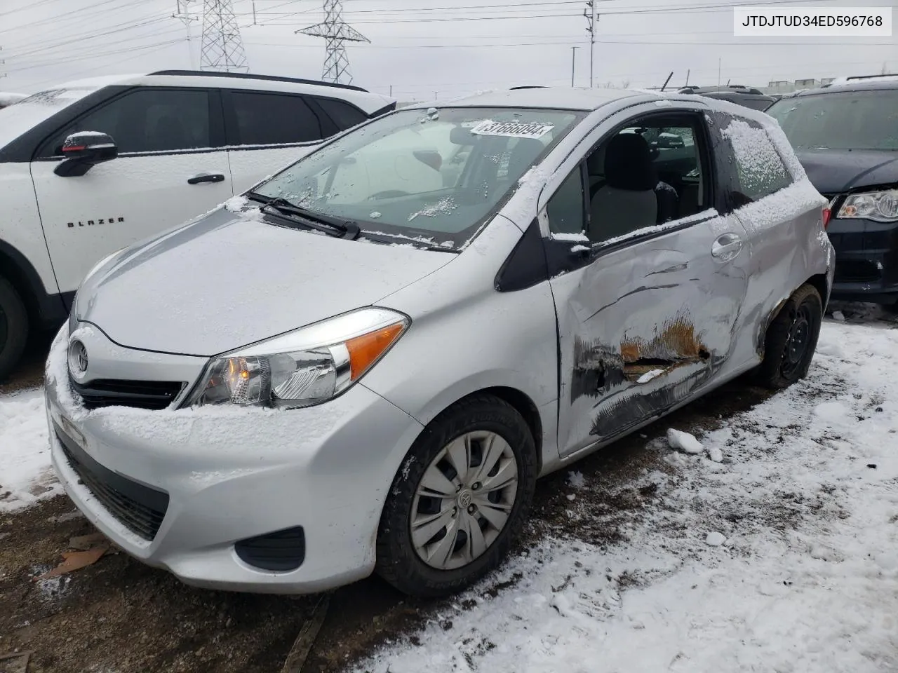 2014 Toyota Yaris VIN: JTDJTUD34ED596768 Lot: 61796284