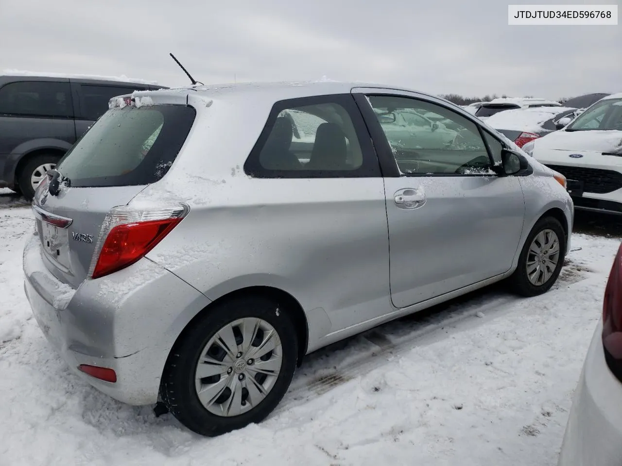 2014 Toyota Yaris VIN: JTDJTUD34ED596768 Lot: 61796284