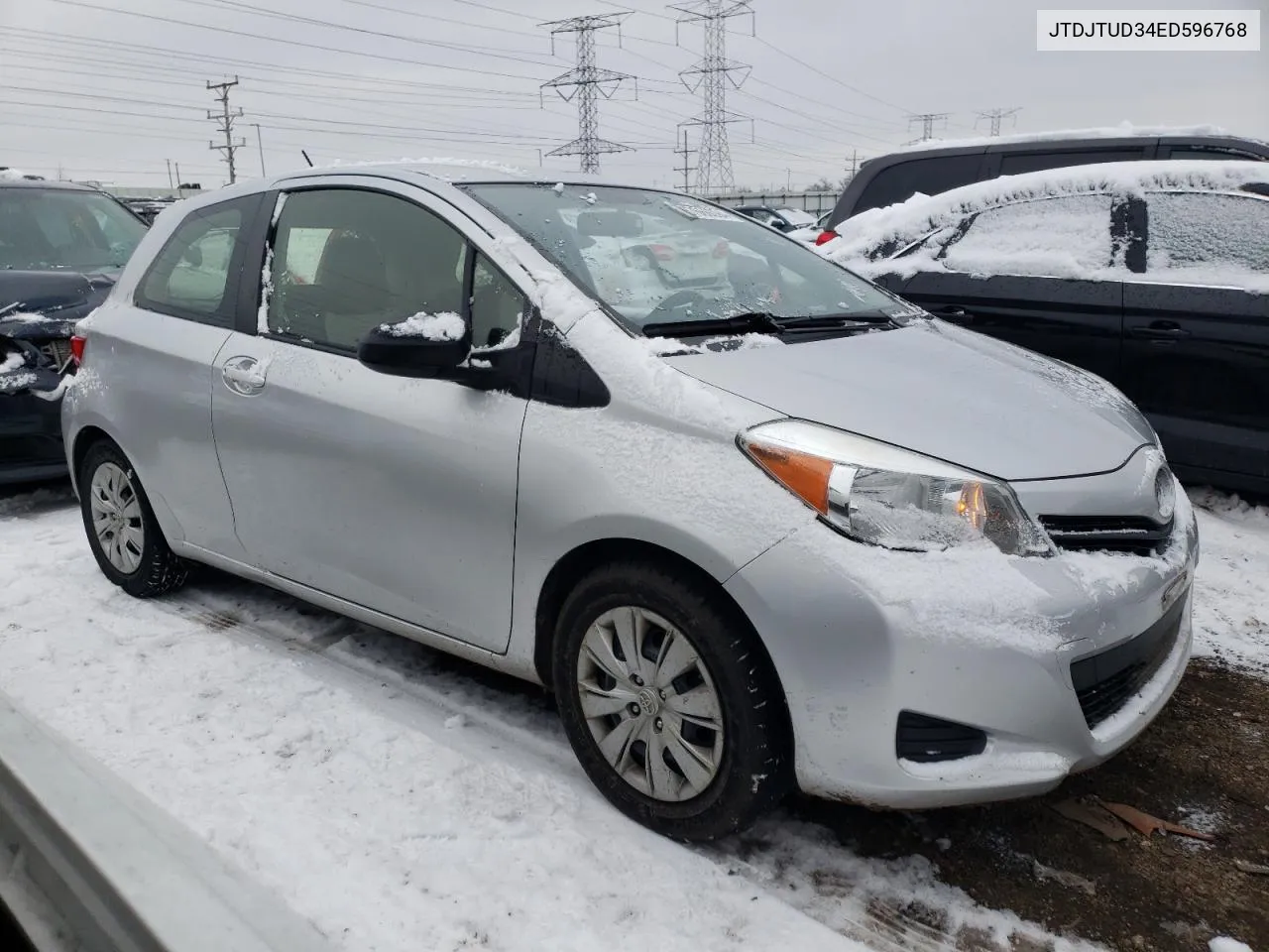 2014 Toyota Yaris VIN: JTDJTUD34ED596768 Lot: 61796284