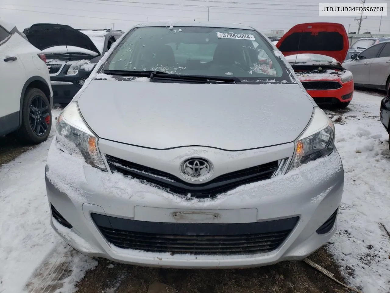 2014 Toyota Yaris VIN: JTDJTUD34ED596768 Lot: 61796284