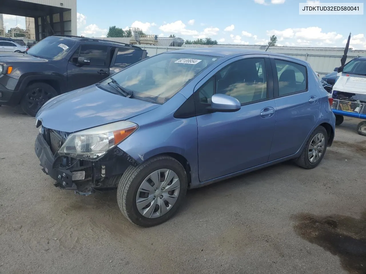 2014 Toyota Yaris VIN: JTDKTUD32ED580041 Lot: 62189954