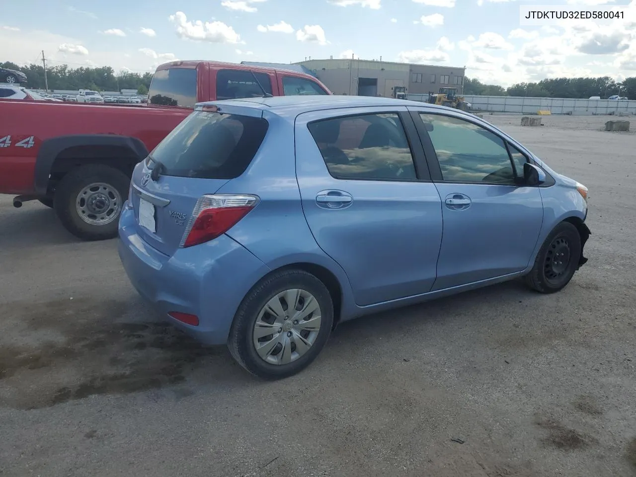 2014 Toyota Yaris VIN: JTDKTUD32ED580041 Lot: 62189954