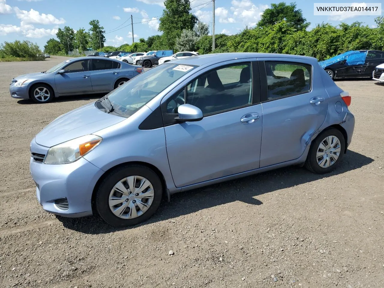 2014 Toyota Yaris VIN: VNKKTUD37EA014417 Lot: 63224394