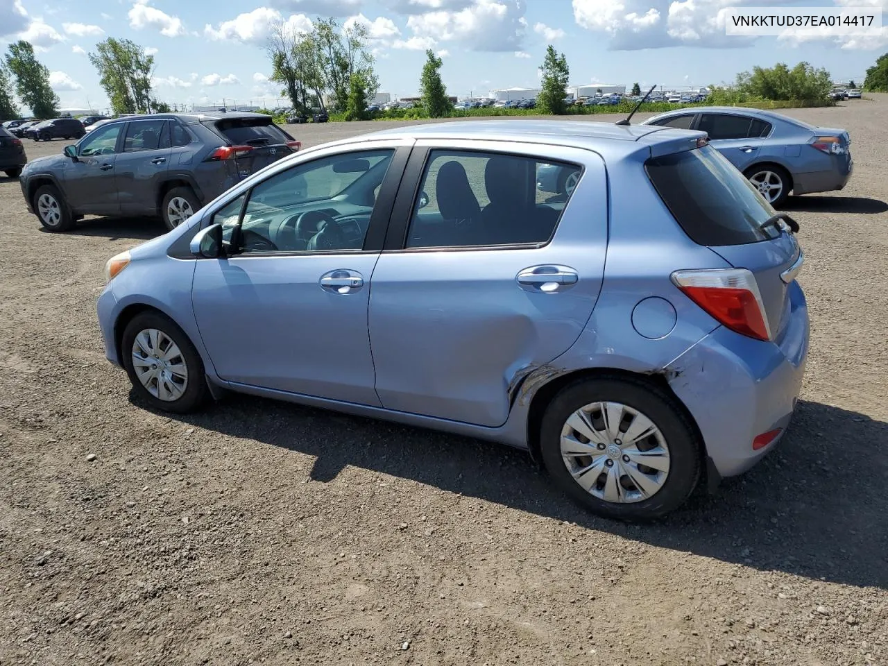 2014 Toyota Yaris VIN: VNKKTUD37EA014417 Lot: 63224394